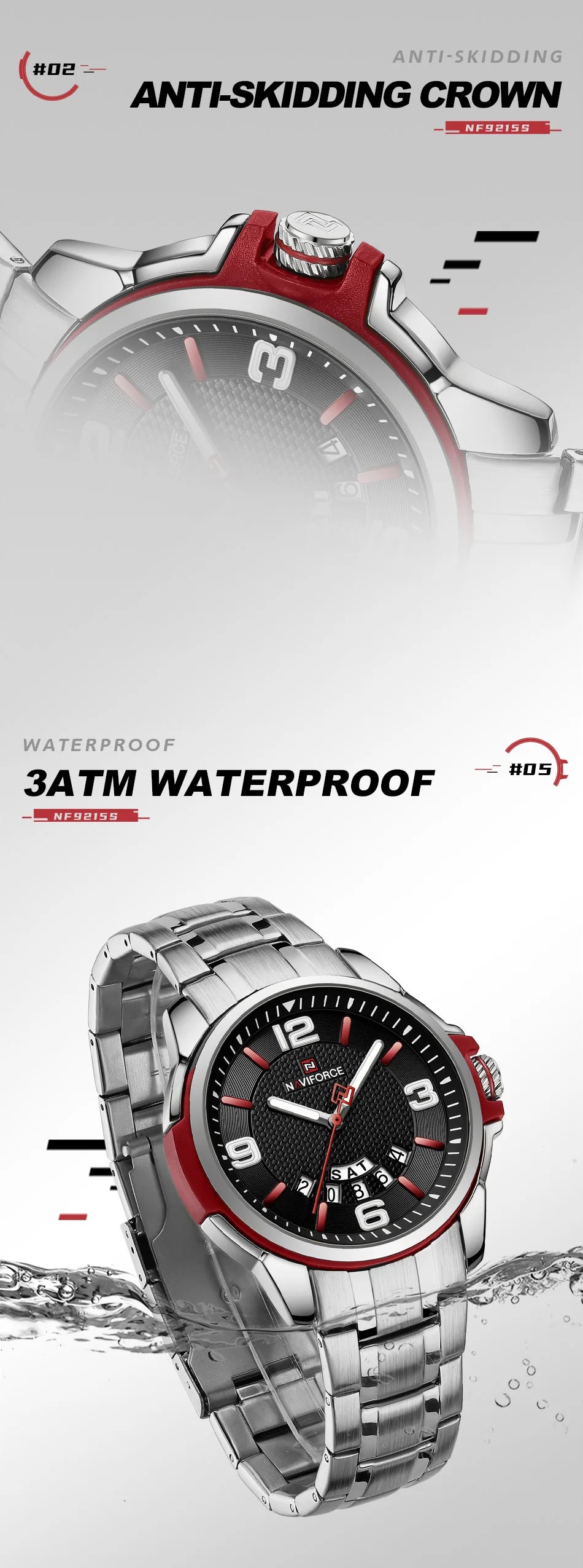 Montre NAVIFORCE NF9215S pour homme
