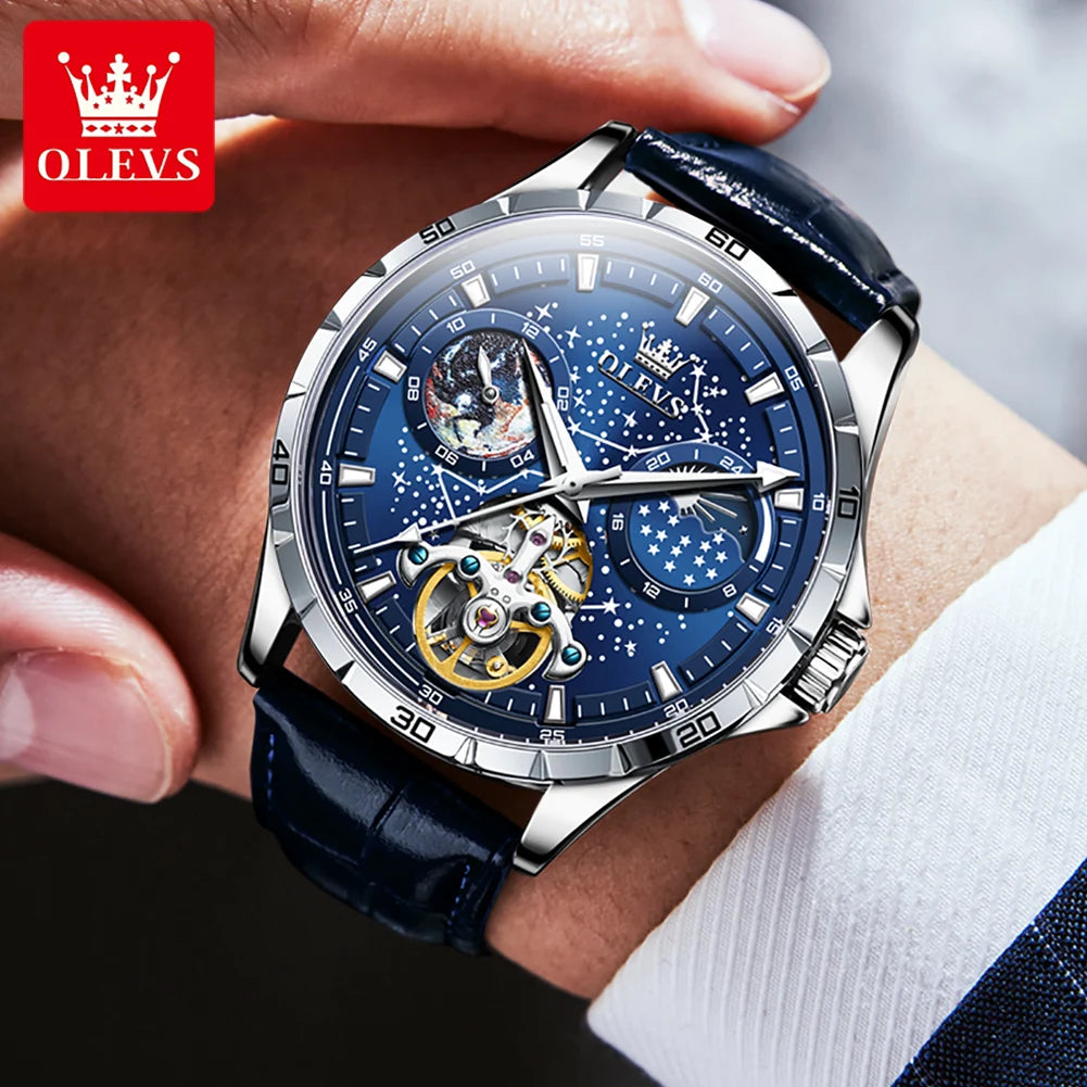 Montre automatique mécanique originale OLEVS pour hommes