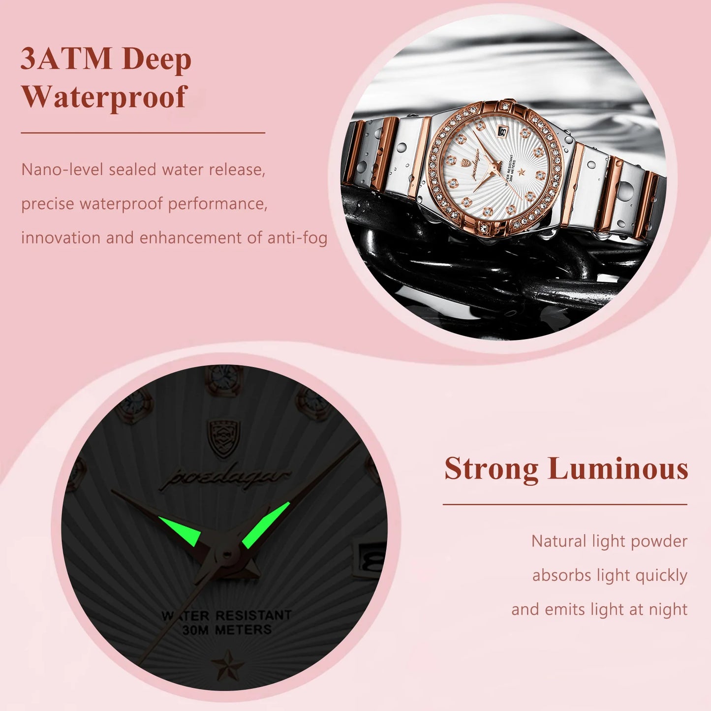 Montre-bracelet de luxe pour femme