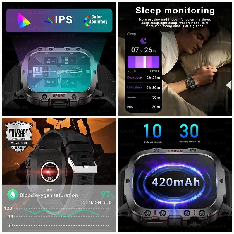 Montre connectée pour hommes de 1.96 pouces de Huawei
