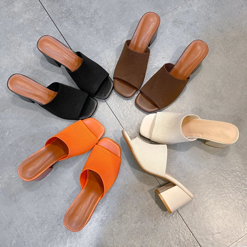Chaussons à talons hauts pour femmes