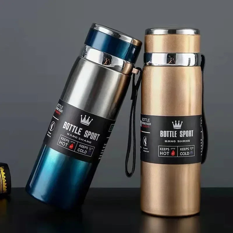 Bouteille d'eau thermique de 1L garde l'eau chaude ou froide