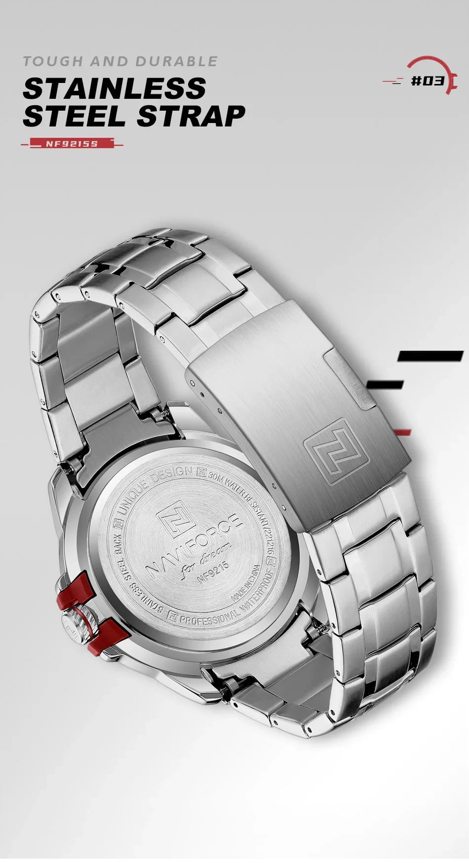 Montre NAVIFORCE NF9215S pour homme