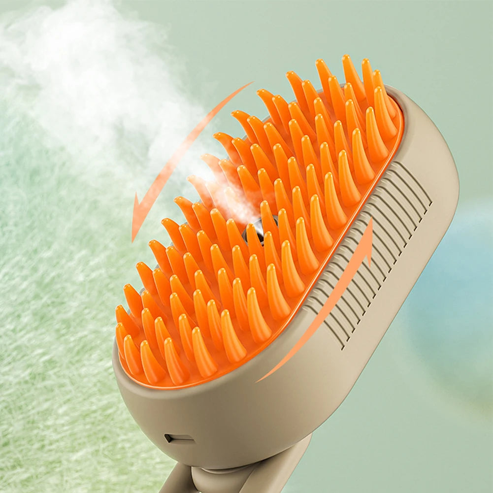Brosse à vapeur pour chien et chat