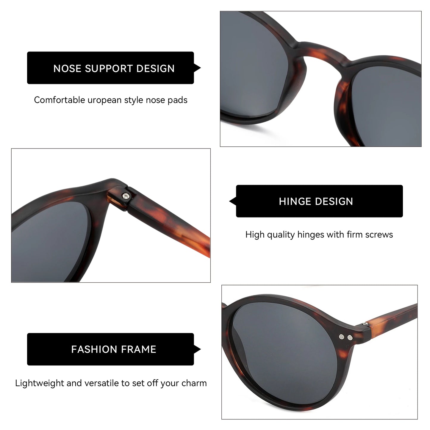 Lunettes solaires rétro ZENOTTIC 2024 pour hommes et femmes