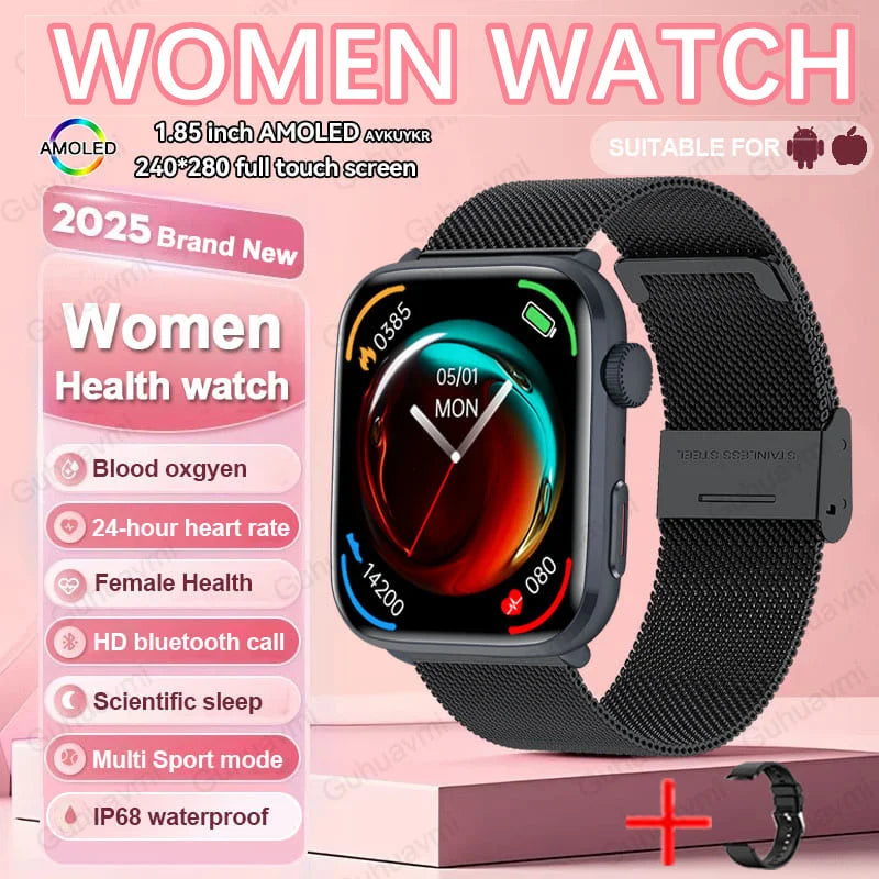 Montre intelligente Xiaomi 2025, pour les femmes. Dotée d'une technologie AI avancée