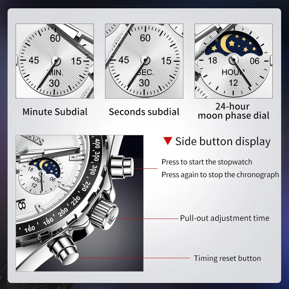 Montre OLEVS de luxe pour homme