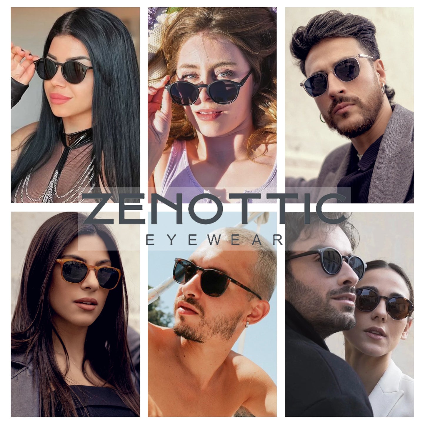 Lunettes solaires rétro ZENOTTIC 2024 pour hommes et femmes