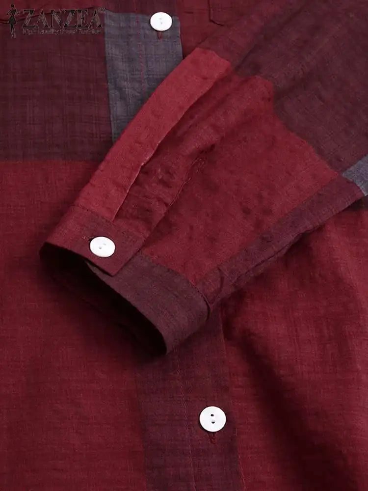Robe ZANZEA Longue Vintage Élégante