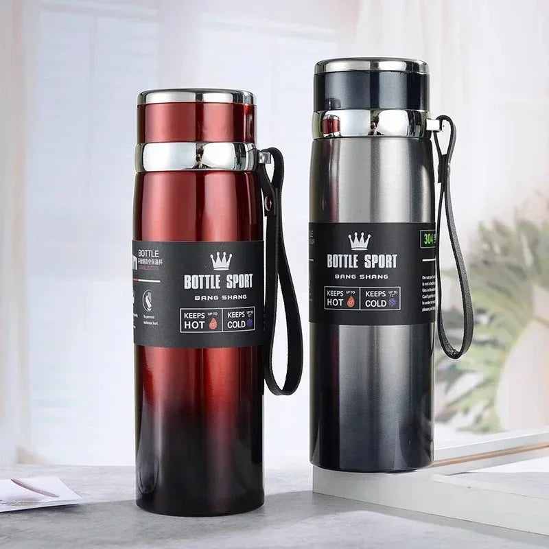 Gardez vos boissons chaudes ou froides pendant des heures avec la Thermos en acier inoxydable