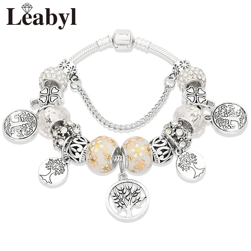 Bracelet Charme Arbre de Vie Tibétain Antique