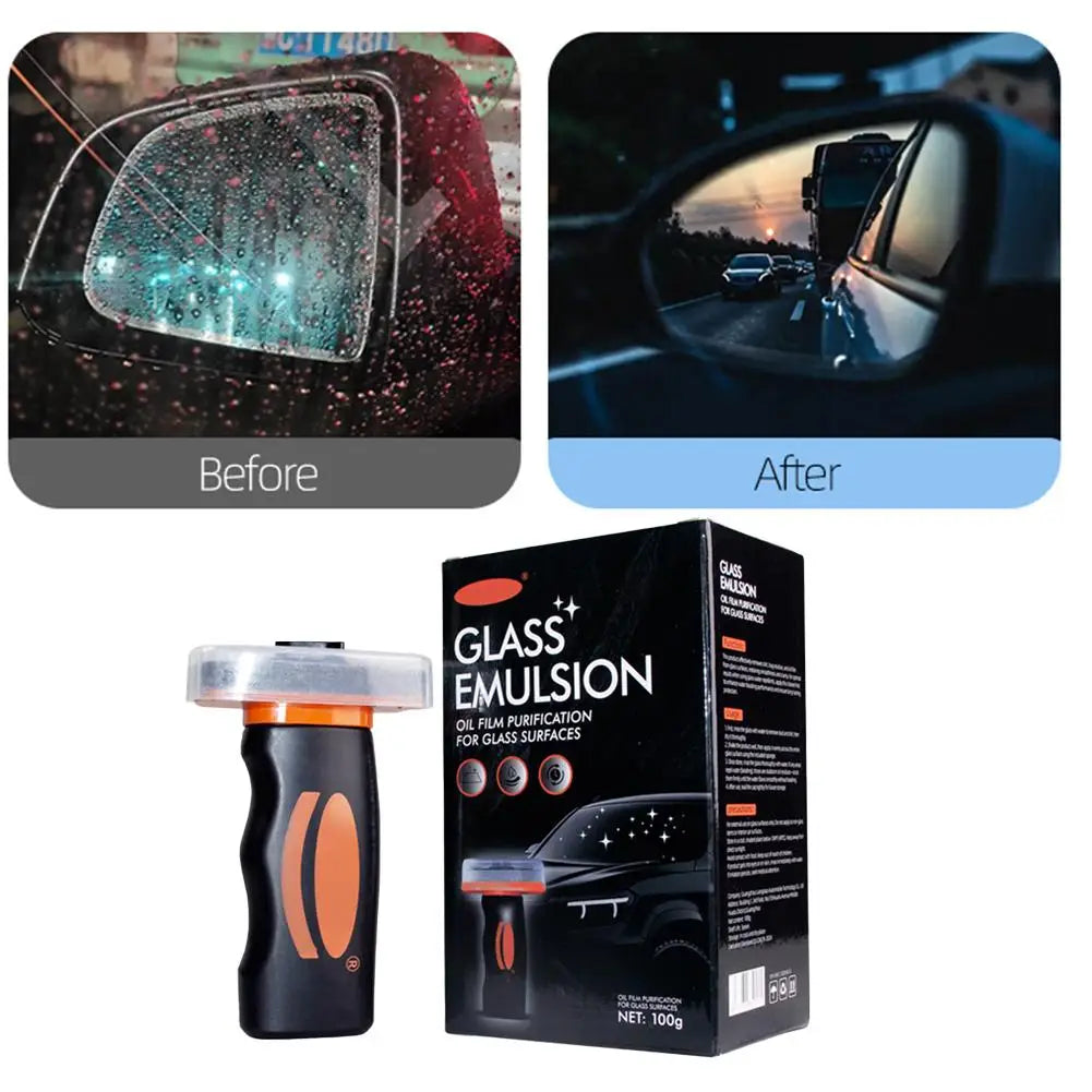 Traitement pare-brise anti-résidus. 100ml. Glass emulsion.