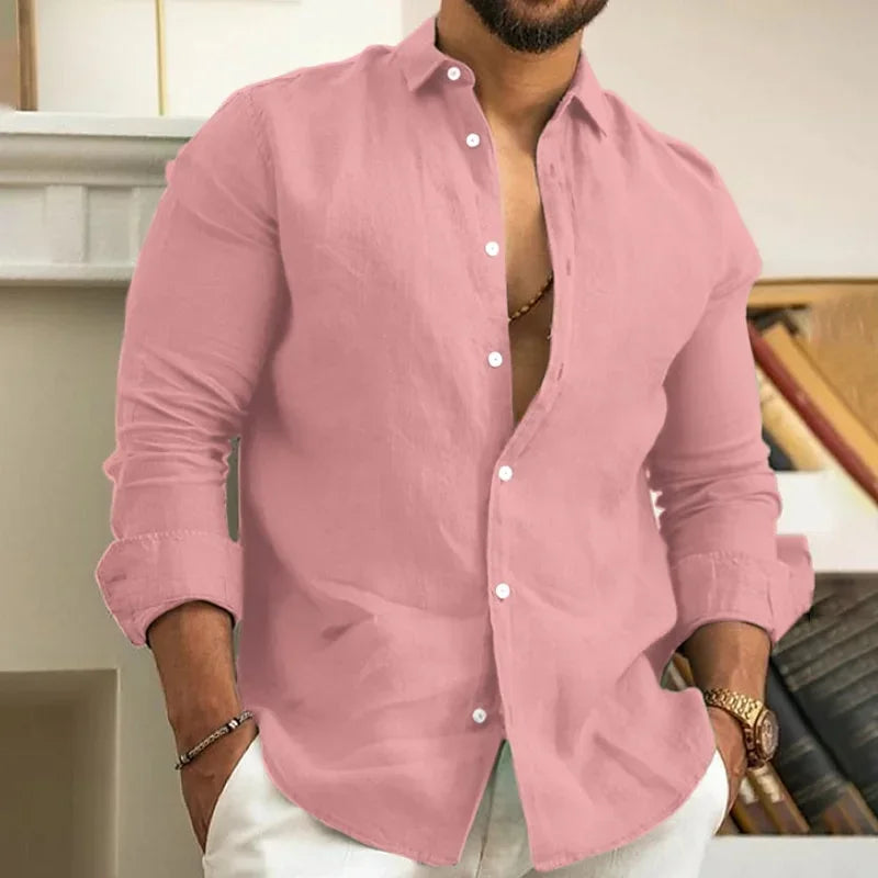 Chemise en lin pour homme