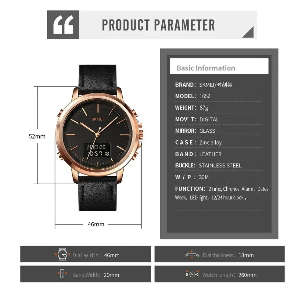 Montres pour hommes SKMEI 1652