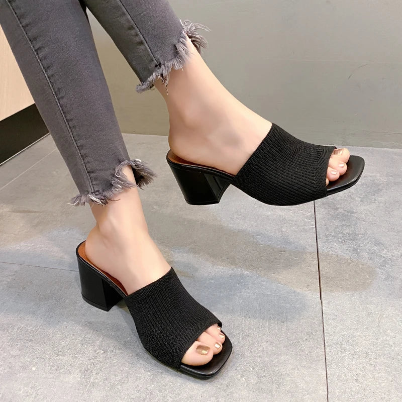 Chaussons à talons hauts pour femmes