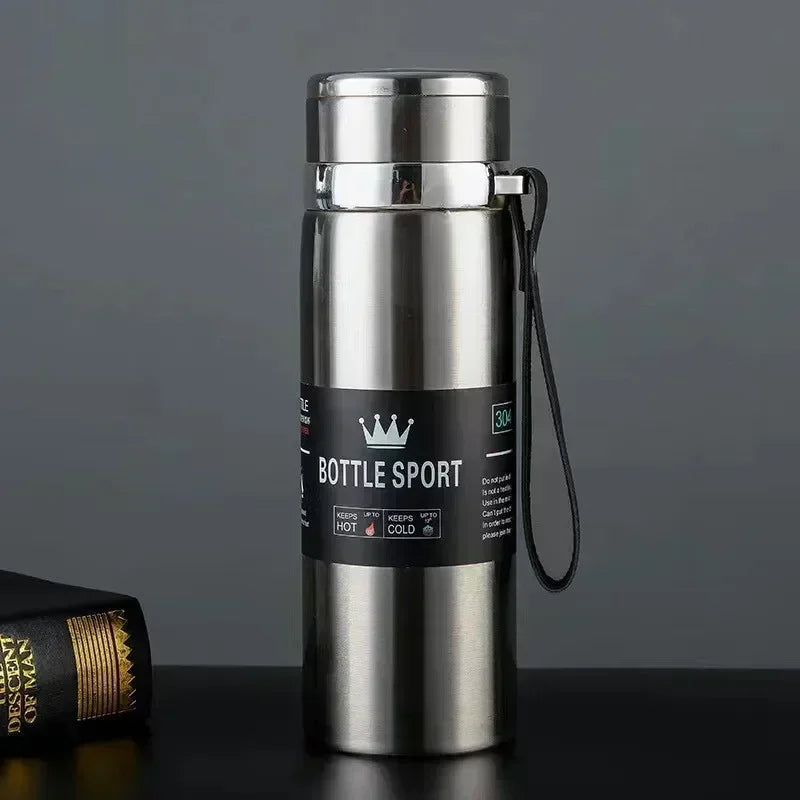 Gardez vos boissons chaudes ou froides pendant des heures avec la Thermos en acier inoxydable