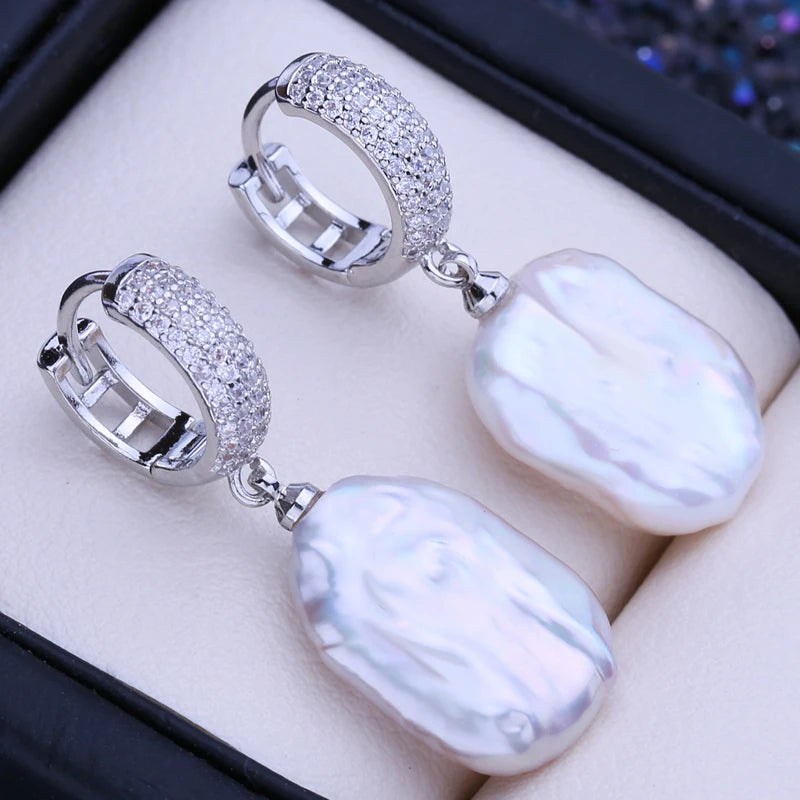 Boucles d'oreilles FENASY en perles naturelles