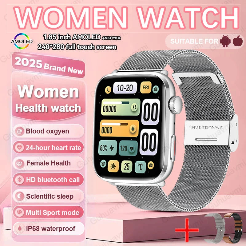 Montre intelligente Xiaomi 2025, pour les femmes. Dotée d'une technologie AI avancée
