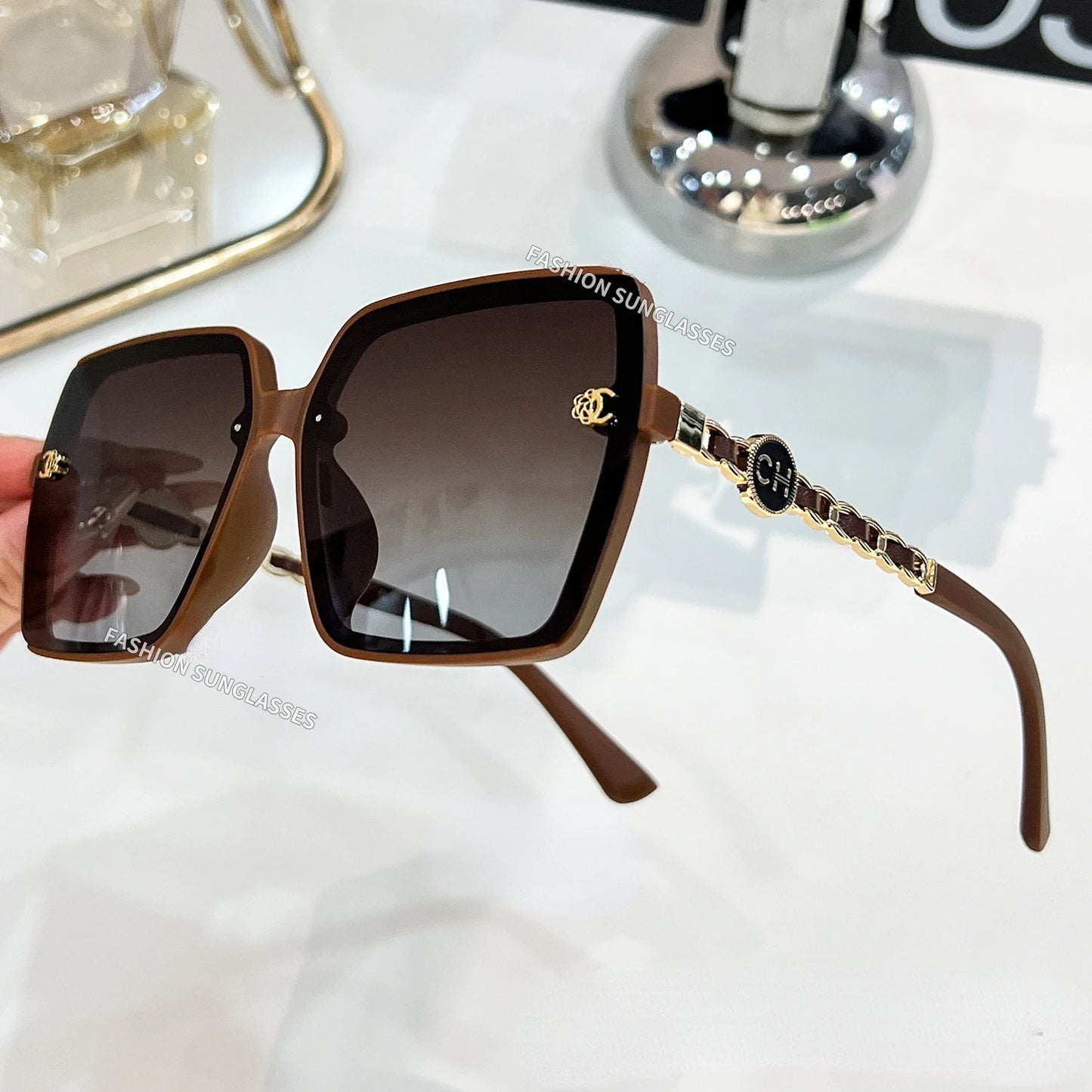 Lunettes de soleil polarisées de luxe 2024 pour femmes