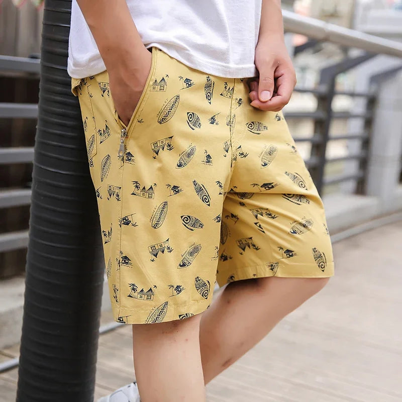 Shorts de plage en coton  pour hommes