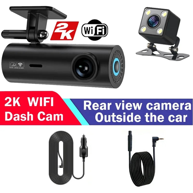 Dash Cam DVR APP Control Black  WIFI