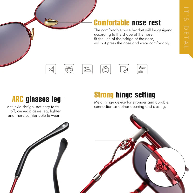 Lunettes de soleil pour femme CoolPandas verres polarisés UV400