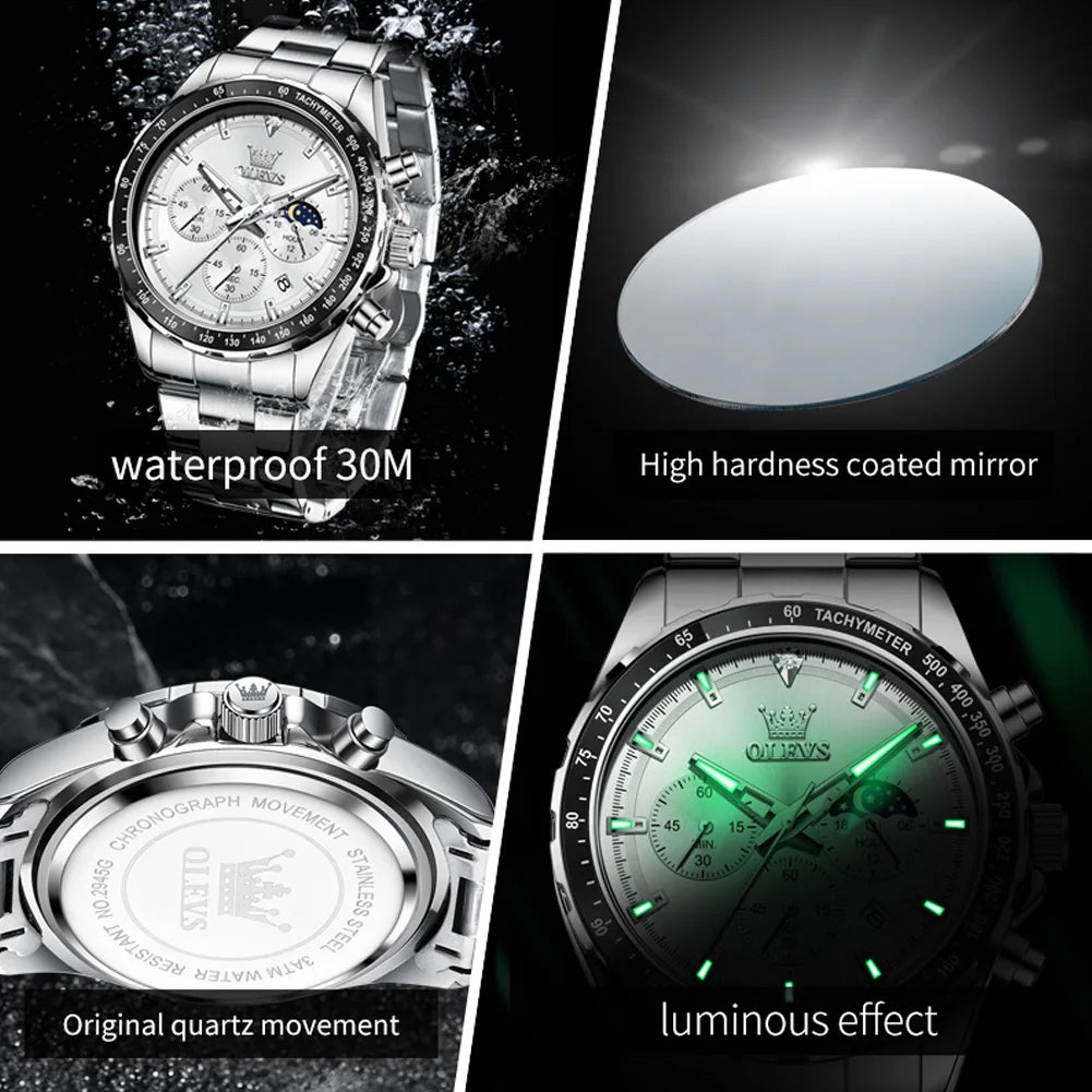 Montre OLEVS de luxe pour homme