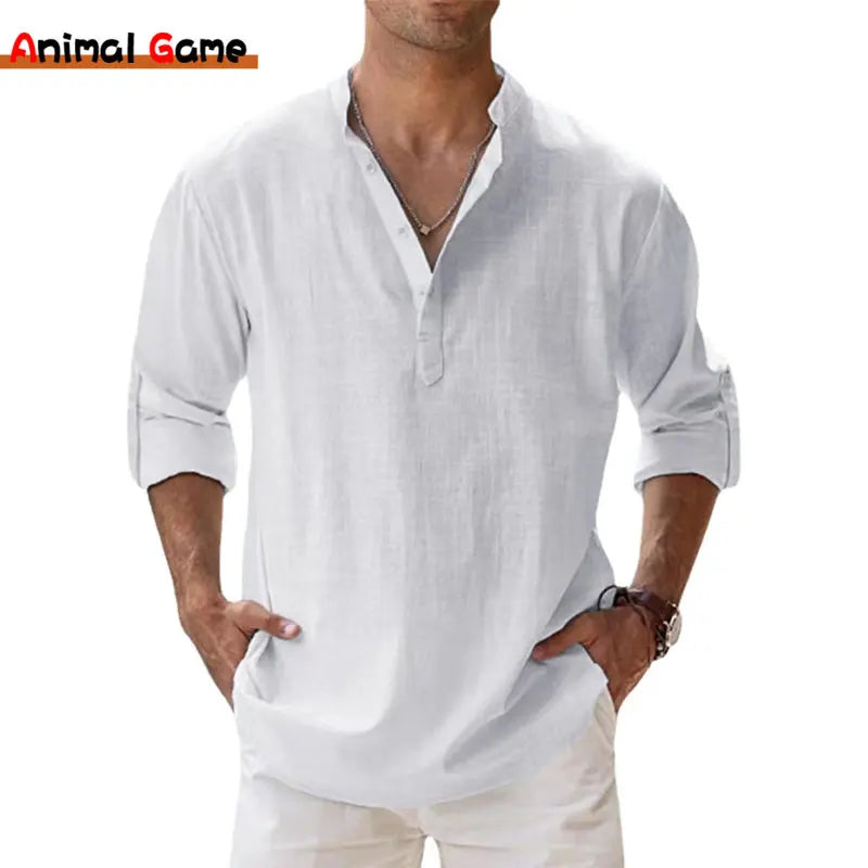 Chemises en lin pour hommes