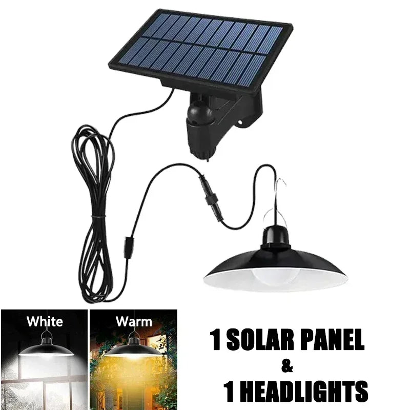 Luminaire Suspendu LED à Énergie Solaire avec Télécommande, étanche
