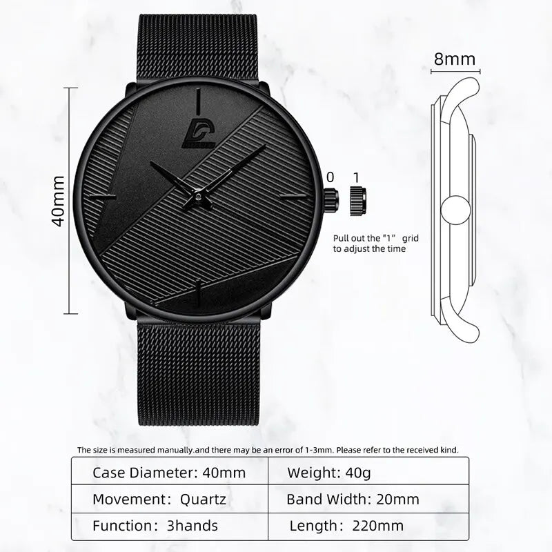 Montre pour homme 3PCS