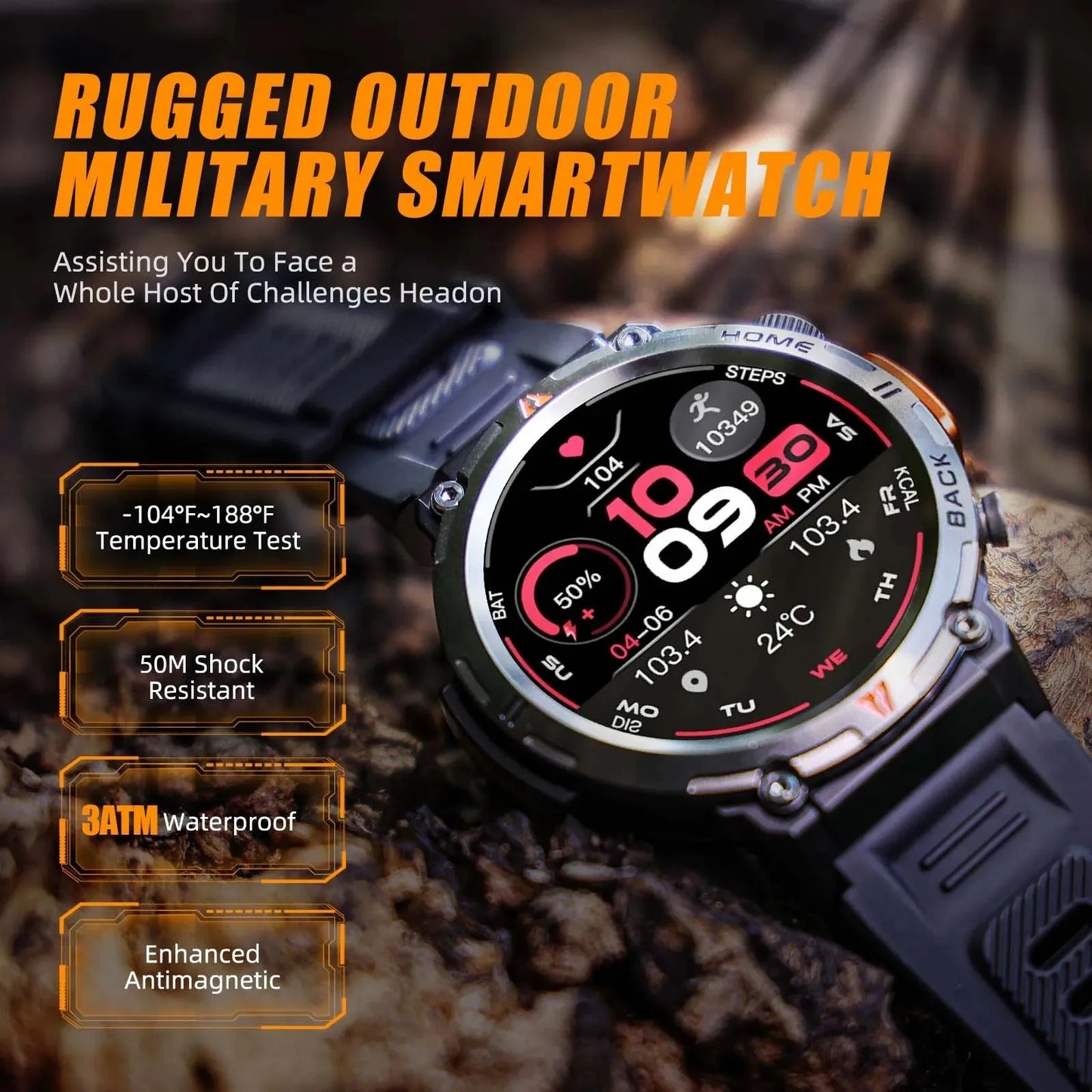 Montre connectée pour hommes