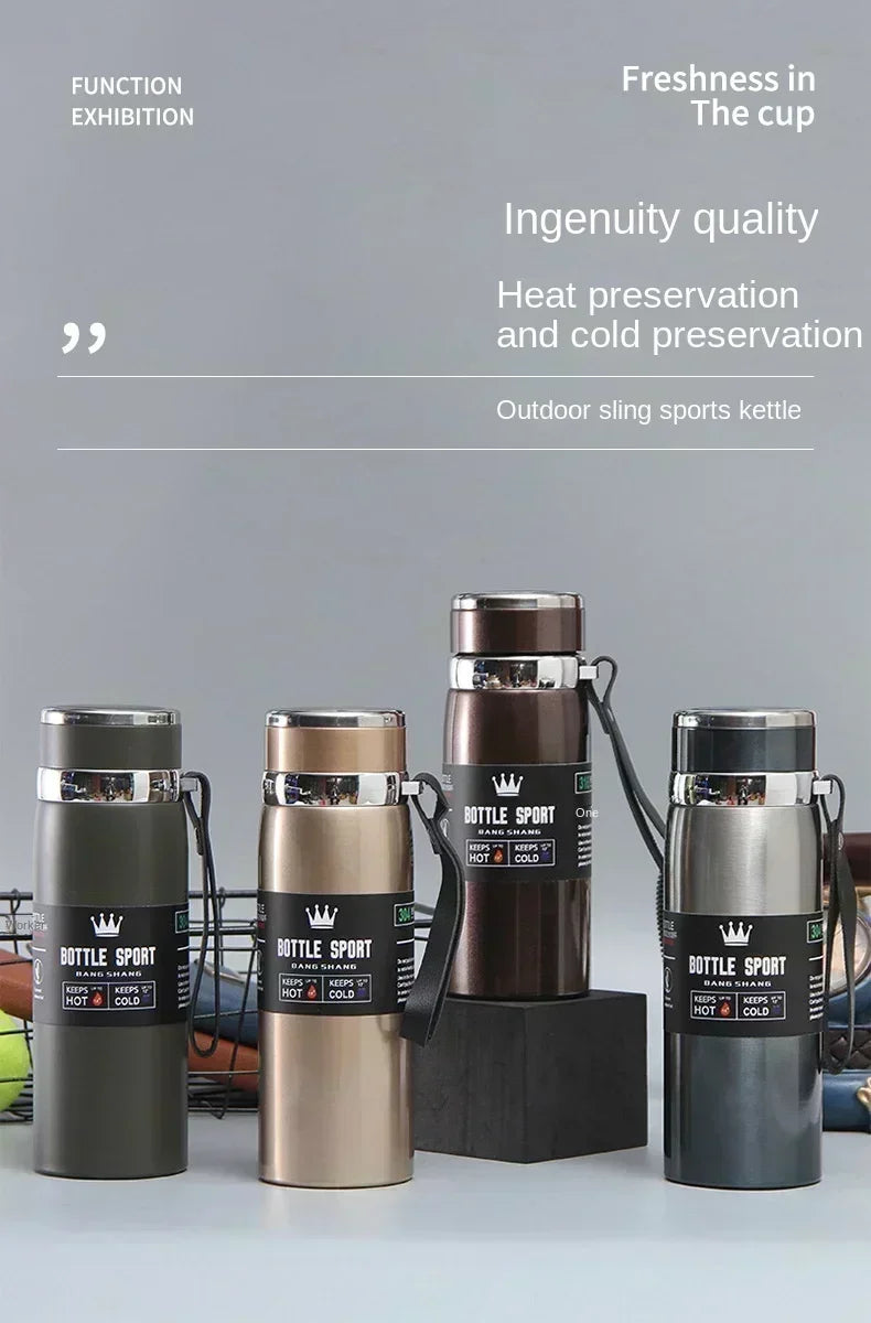 Gardez vos boissons chaudes ou froides pendant des heures avec la Thermos en acier inoxydable