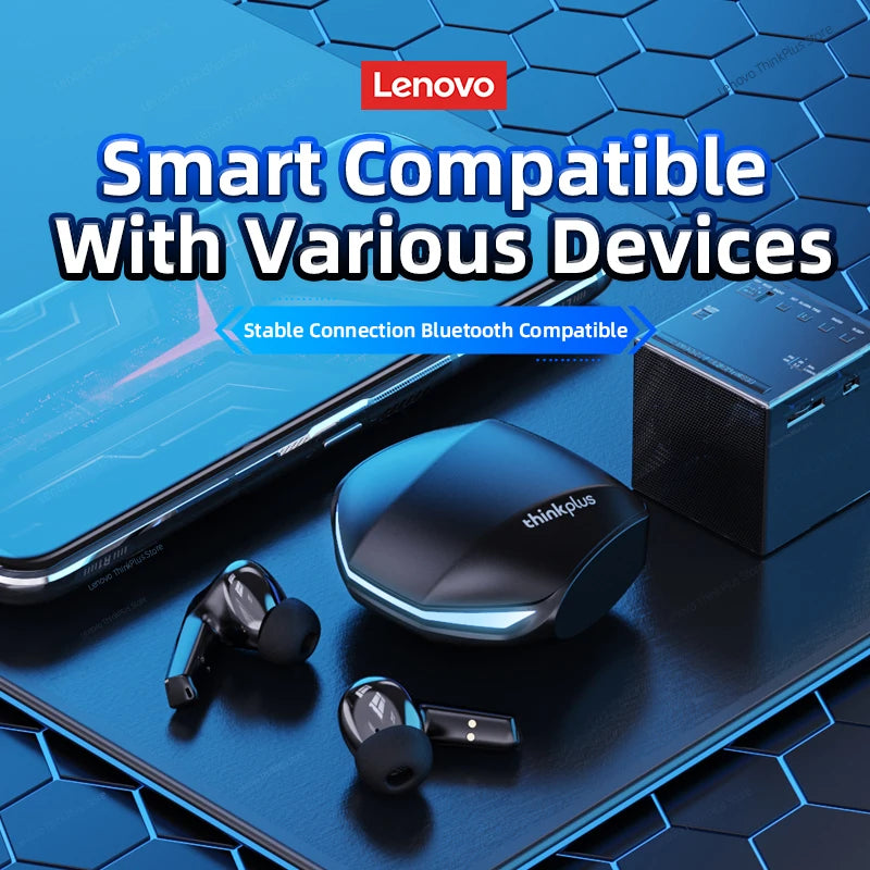 Écouteurs sans fil de jeu Bluetooth 5.3 Lenovo GM2 Pro