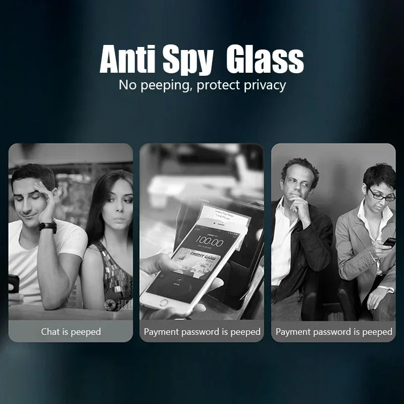 Protections d'écran pour iPhone, anti-spy