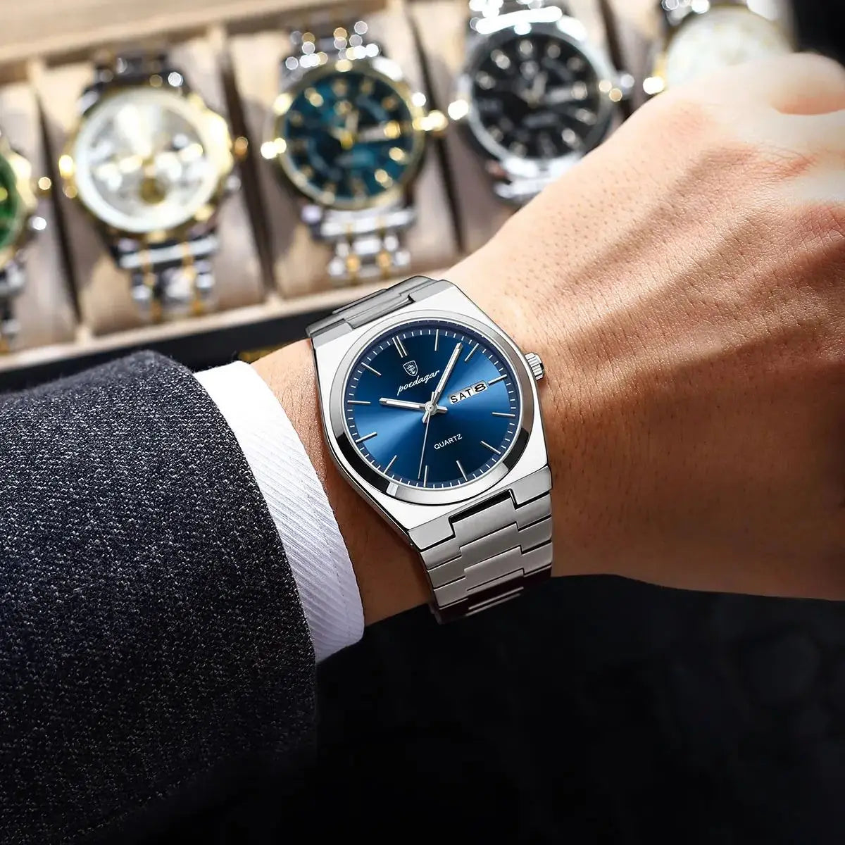 Montre de luxe POEDAGAR pour homme