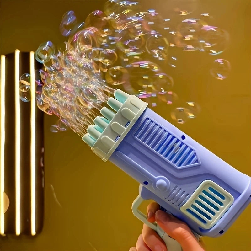 Pistolet à bulles électrique pour enfants de 32 trous