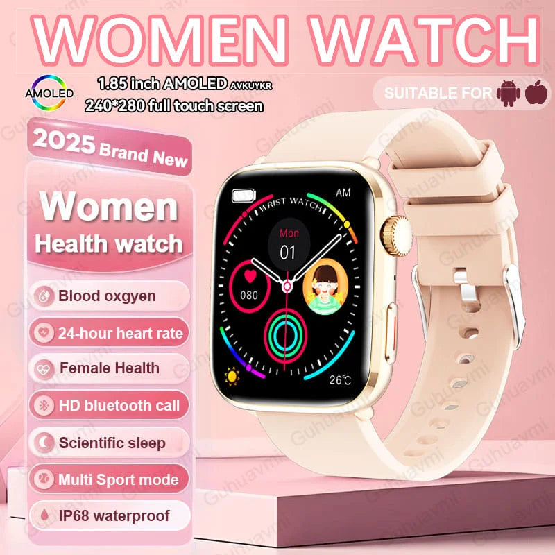 Montre intelligente Xiaomi 2025, pour les femmes. Dotée d'une technologie AI avancée