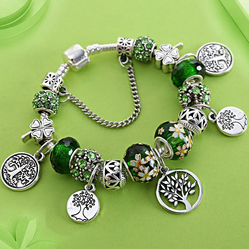 Bracelet Charme Arbre de Vie Tibétain Antique