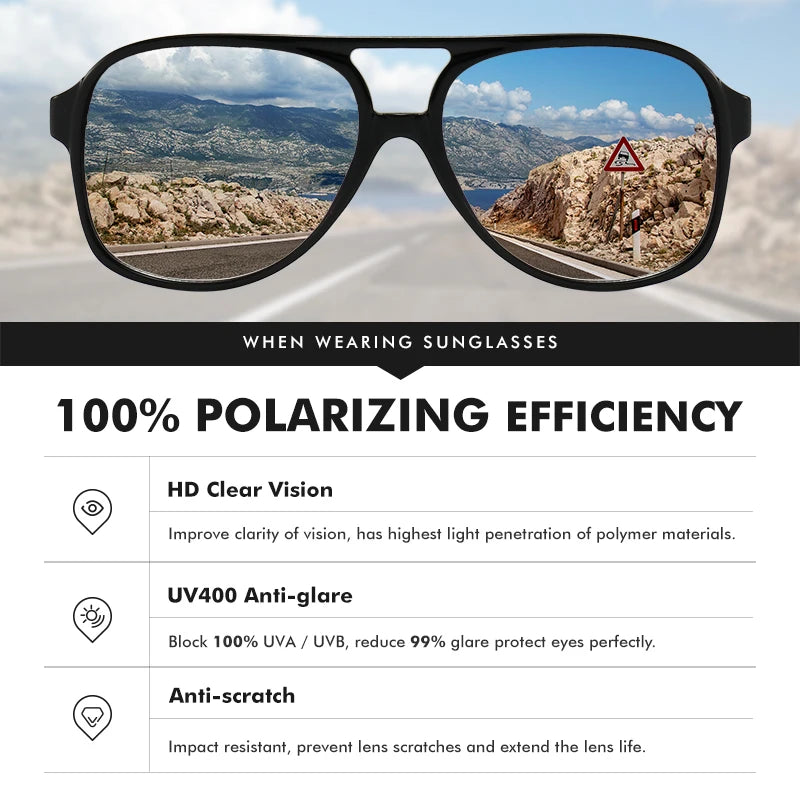 Lunettes de soleil polarisées  LM  Design pour hommes et femmes