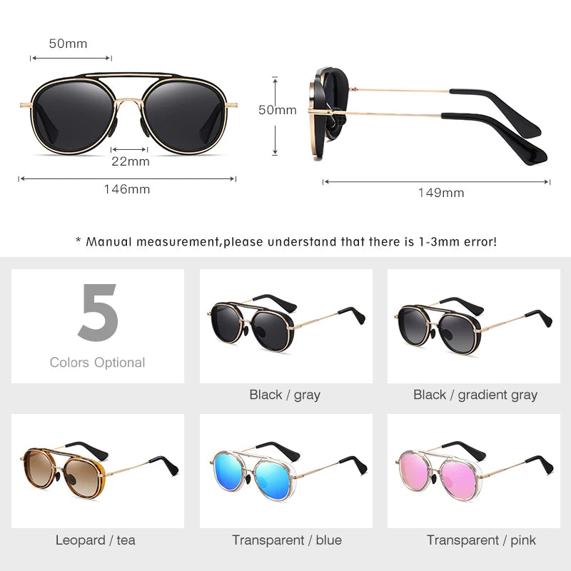 Lunettes de soleil LM UV400 avec des verres polarisés