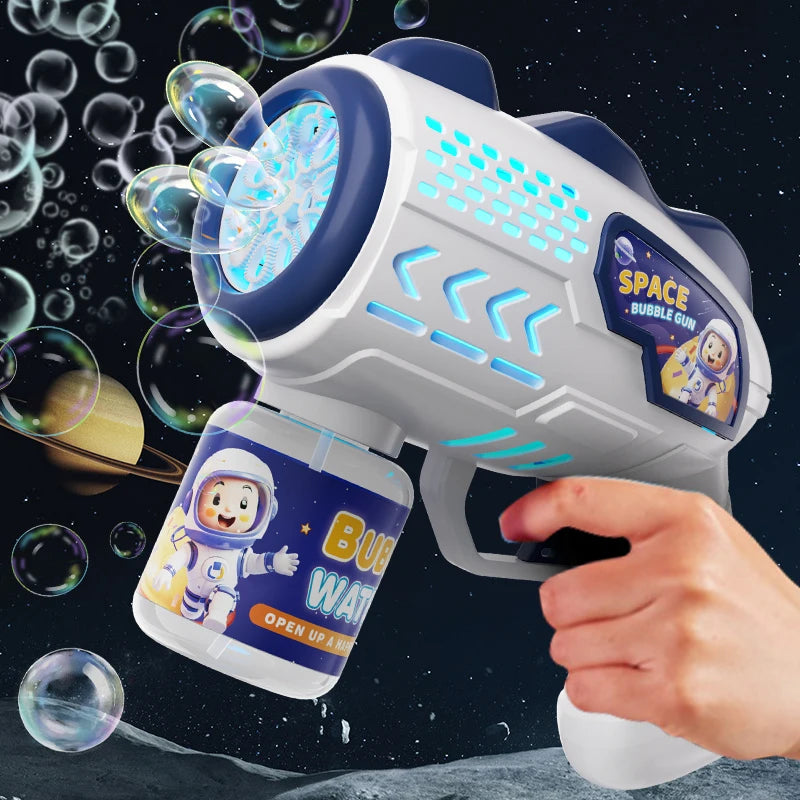 Pistolet à bulles électrique de l'astronaute pour enfants