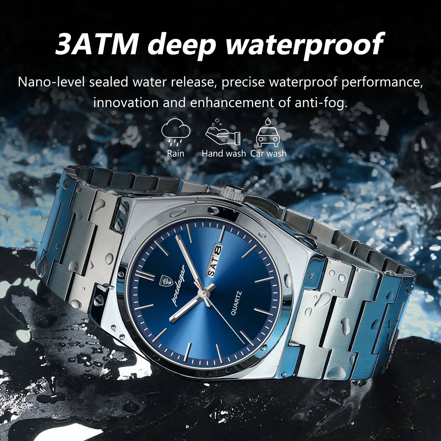 Montre de luxe POEDAGAR pour homme