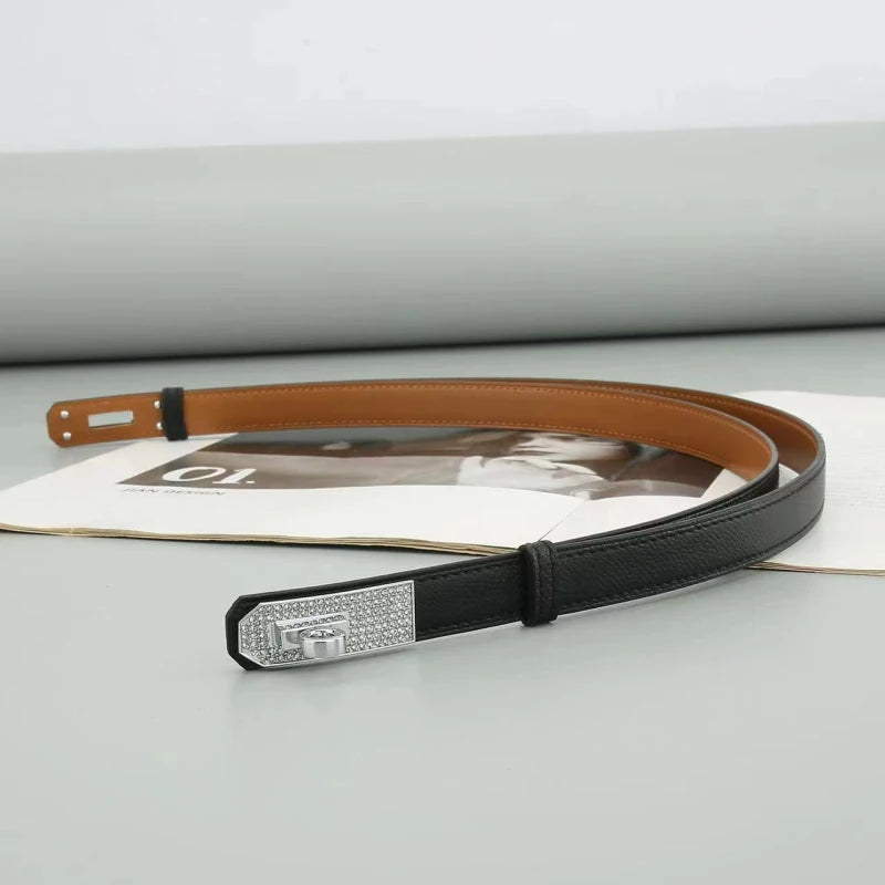 Élégante ceinture en cuir pour femmes