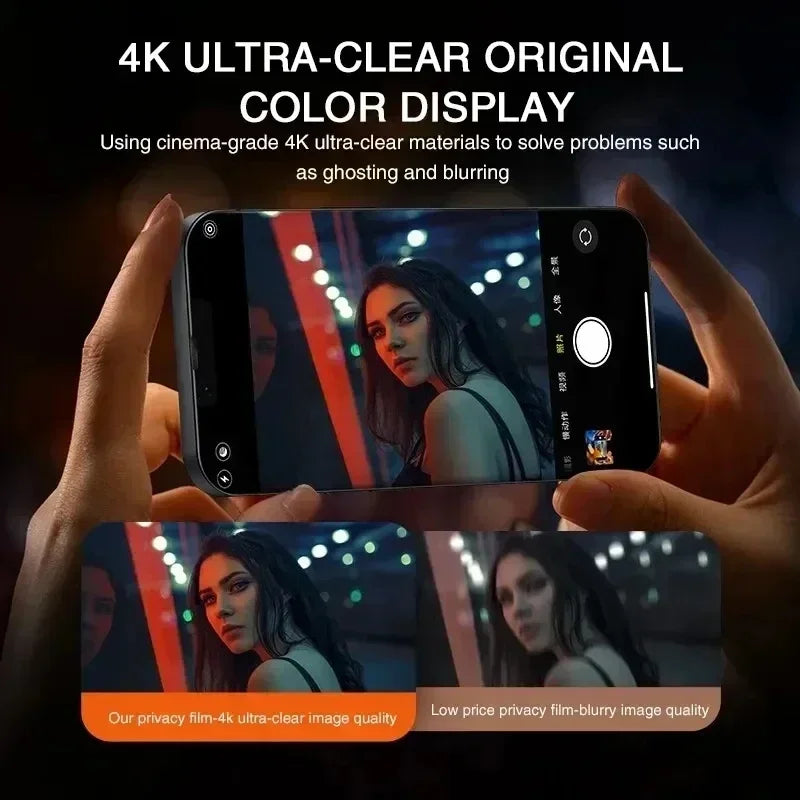 Protections d'écran pour iPhone, anti-spy