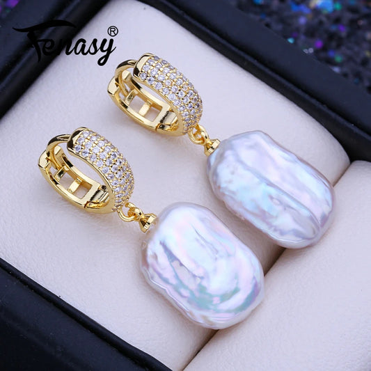 Boucles d'oreilles FENASY en perles naturelles