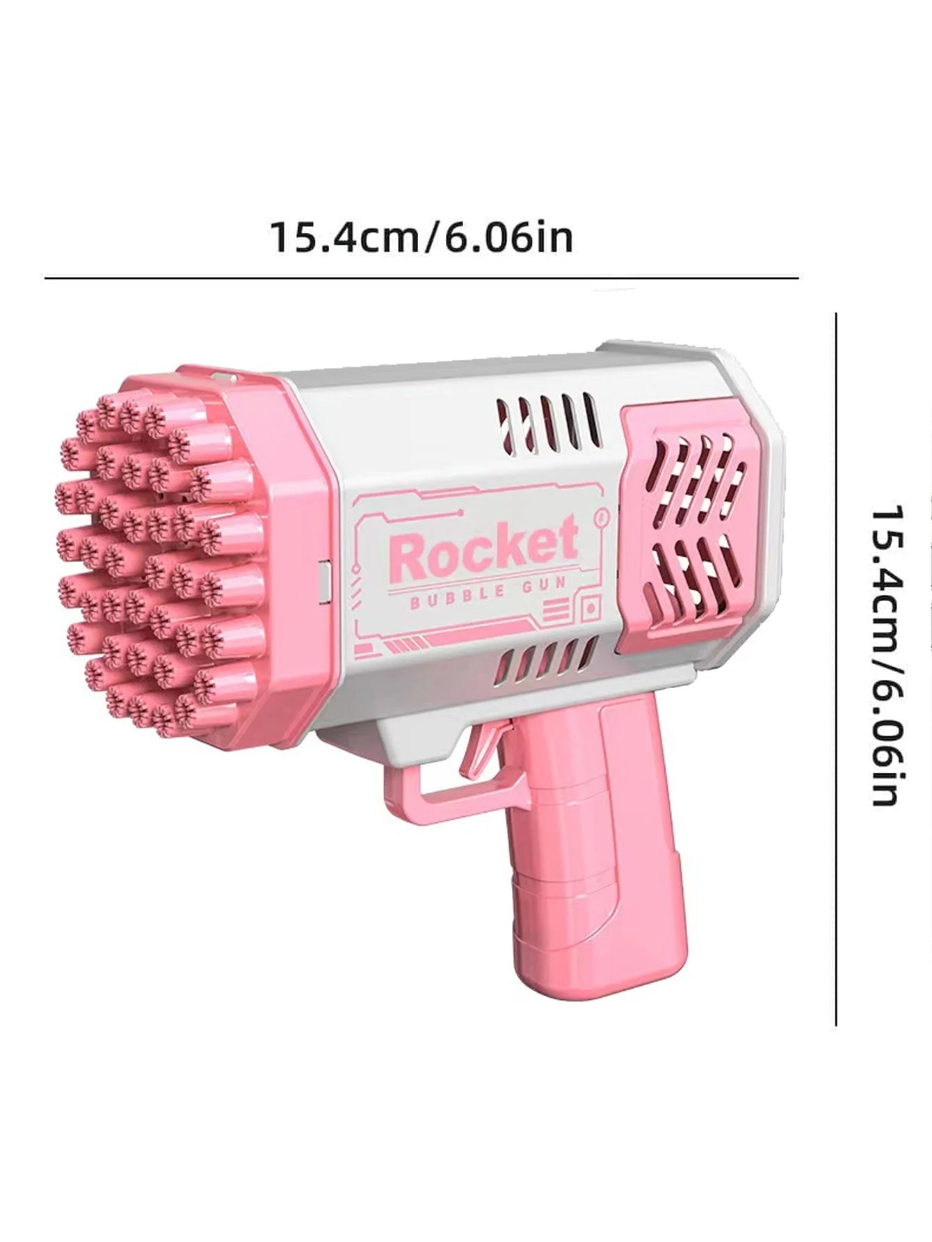 Pistolet à bulles automatique en forme de fusée