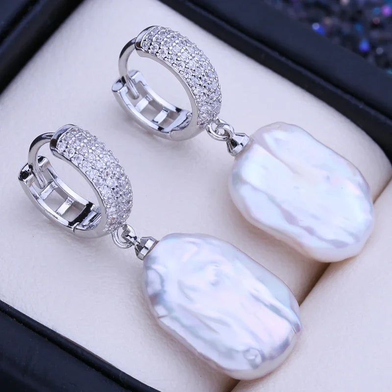 Boucles d'oreilles FENASY en perles naturelles