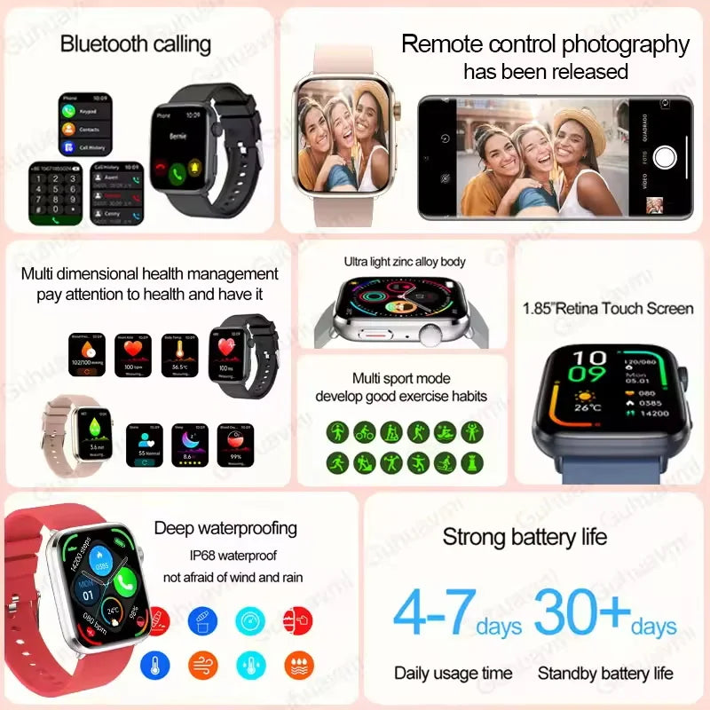Montre intelligente Xiaomi 2025, pour les femmes. Dotée d'une technologie AI avancée
