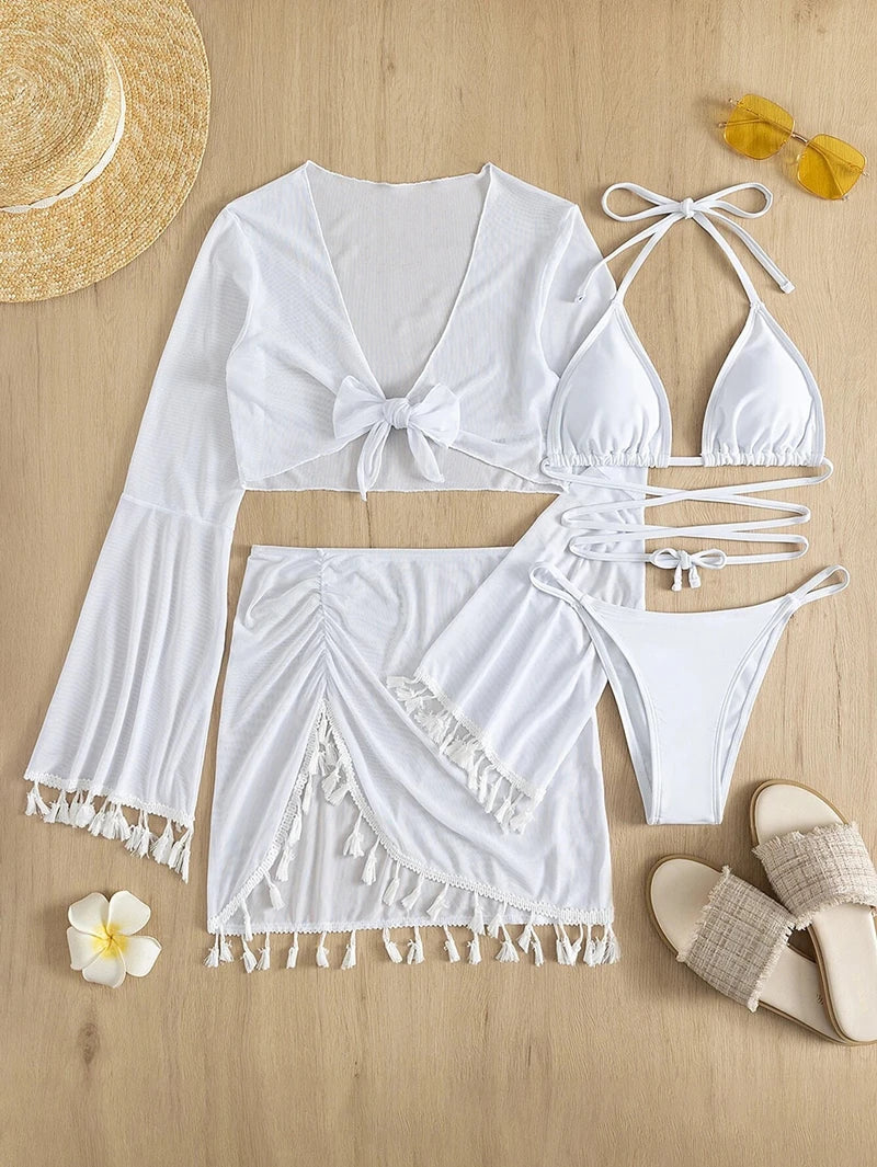 Maillot de bain 4 pièces pour femmes