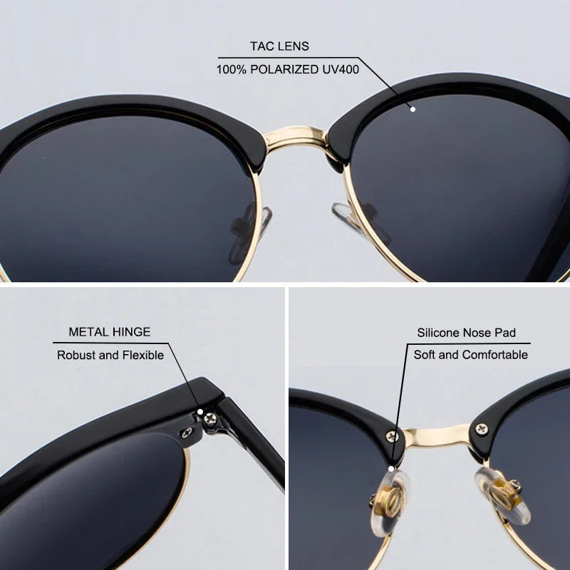Lunettes de soleil rétro TR90 pour hommes et pour femmes